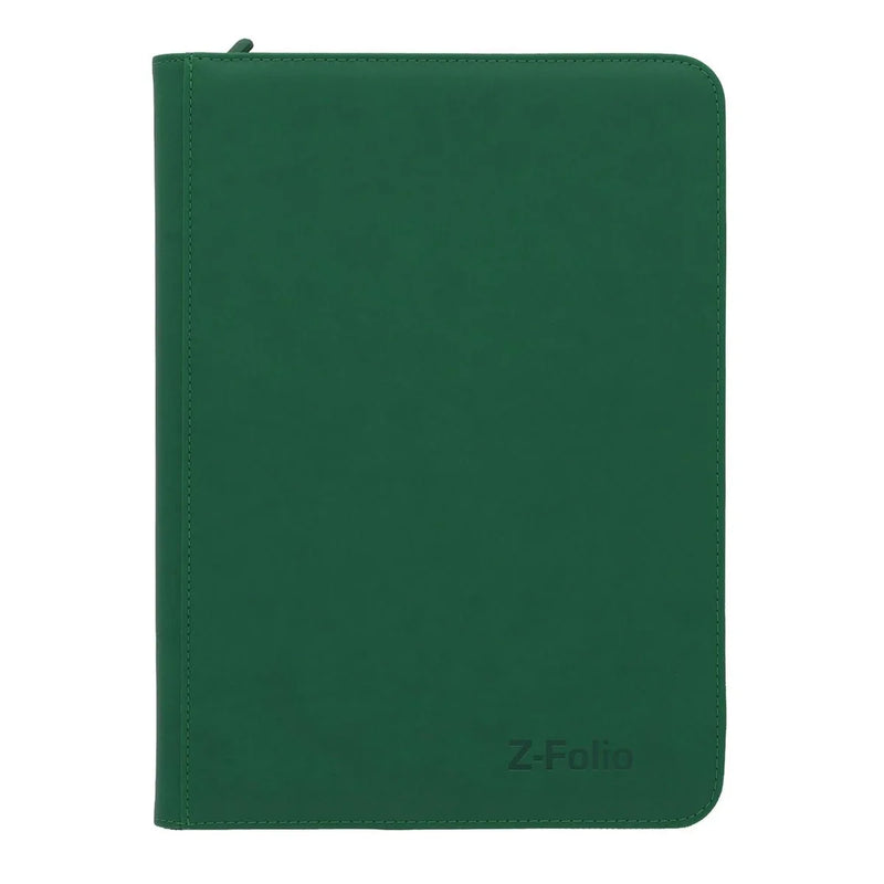 Green Z-Folio 9-pocket zippered card album, from The Eldritch Archive binder collection