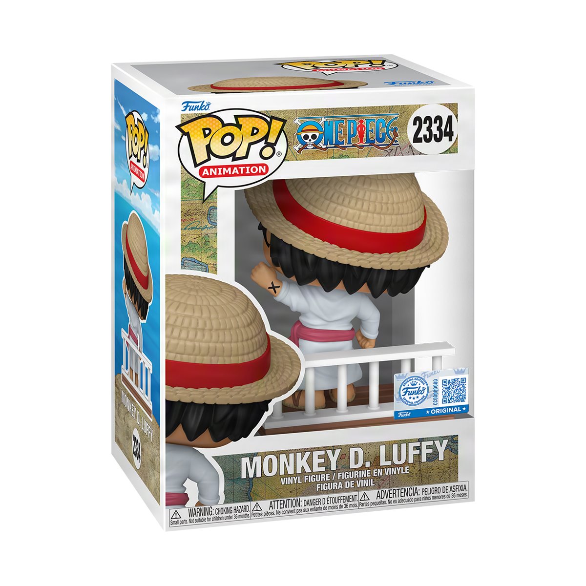 One Piece Straw Hat Pirates Monkey D. Luffy Funko Pop! Vinyl Figure #2334 – view 4