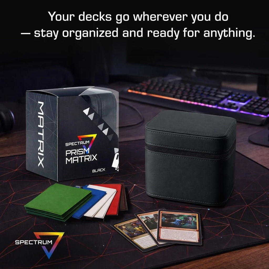 Spectrum Prism Matrix Premium Deck Travel Case - Black – feature details