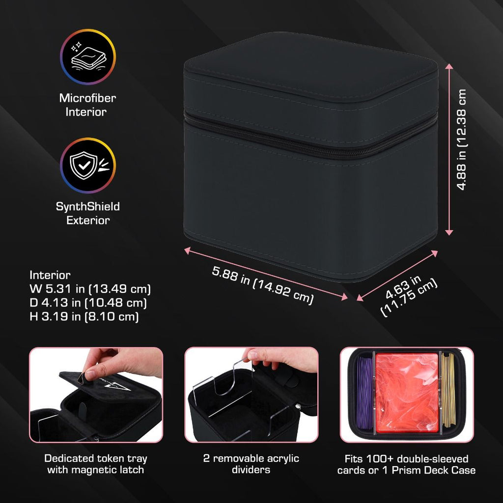 Spectrum Prism Matrix Premium Deck Travel Case - Black – feature details