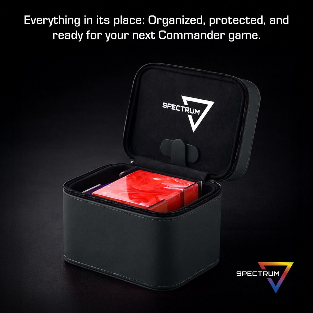 Spectrum Prism Matrix Premium Deck Travel Case - Black – feature details