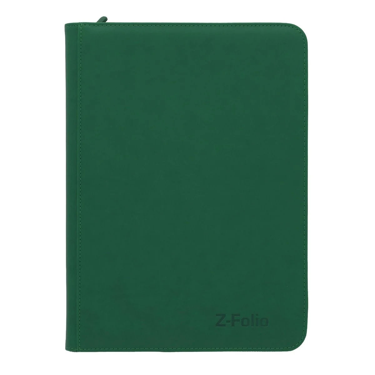 Z-Folio 9-Pocket Zippered Card Album - Green – front view
