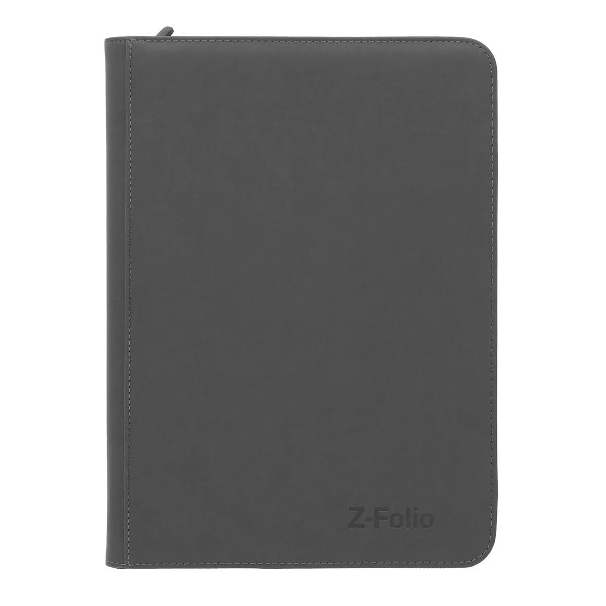Z-Folio 9-Pocket Zippered Card Album - Gray – front view