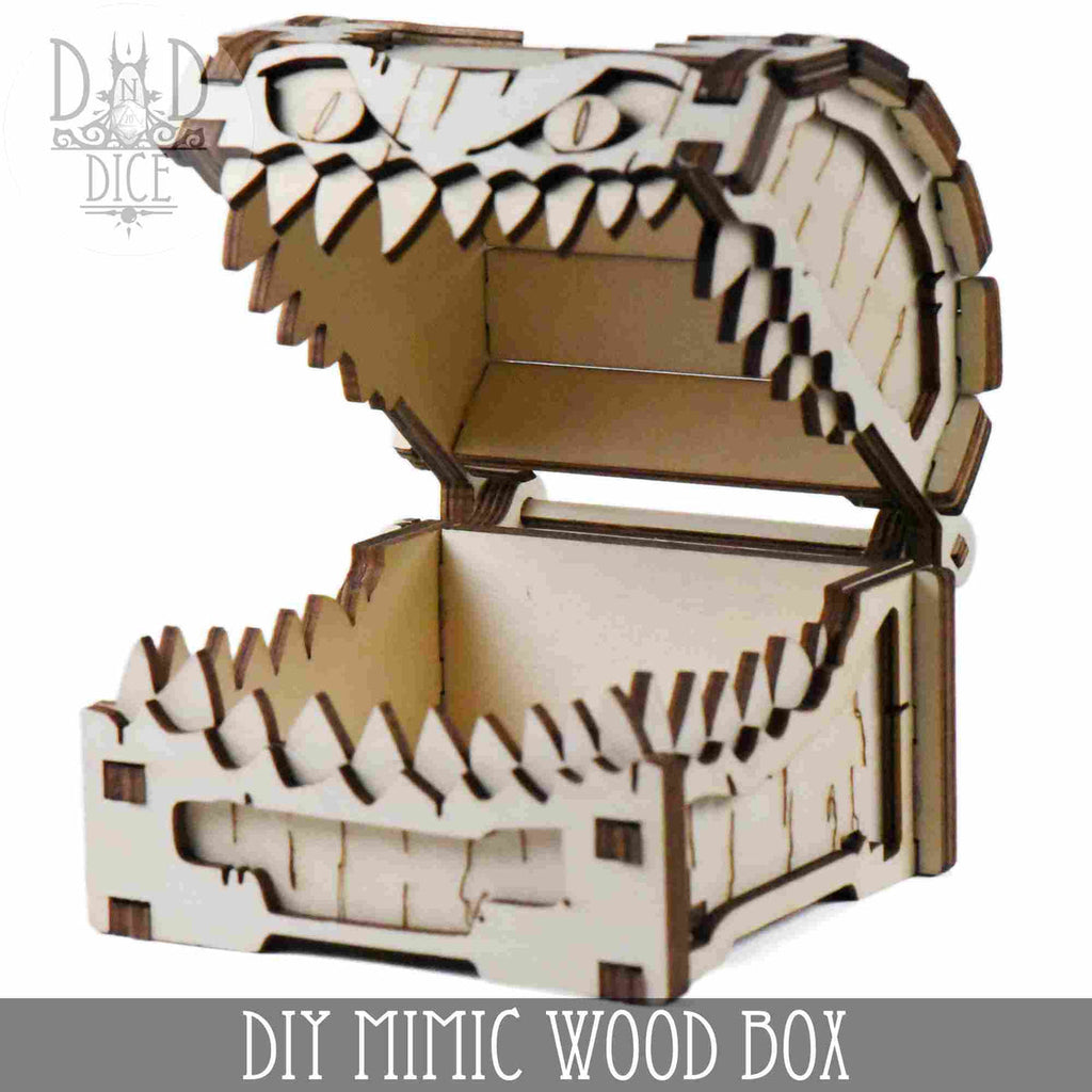DIY mimic wooden tabletop dice storage box, fourth view