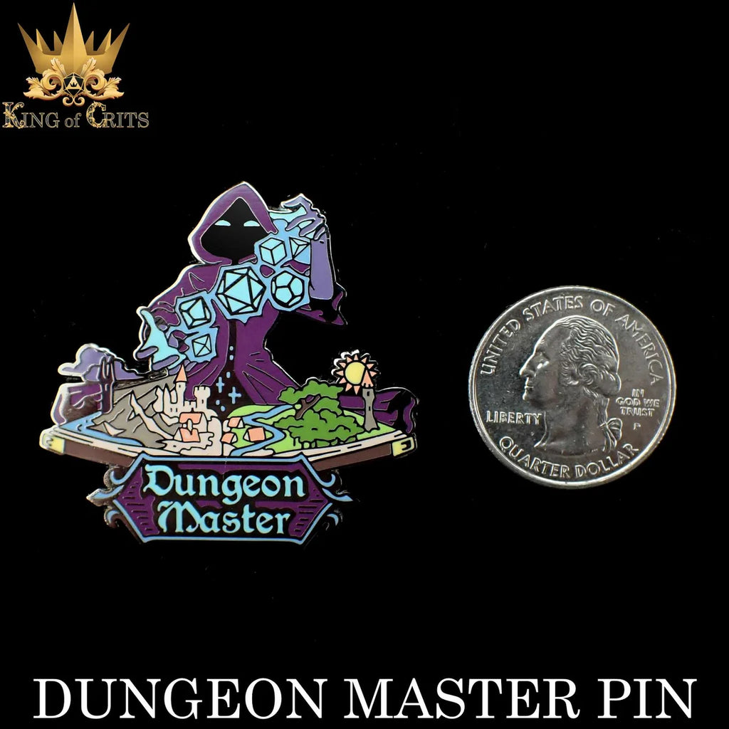 Game master tabletop RPG hard enamel pin – view 2
