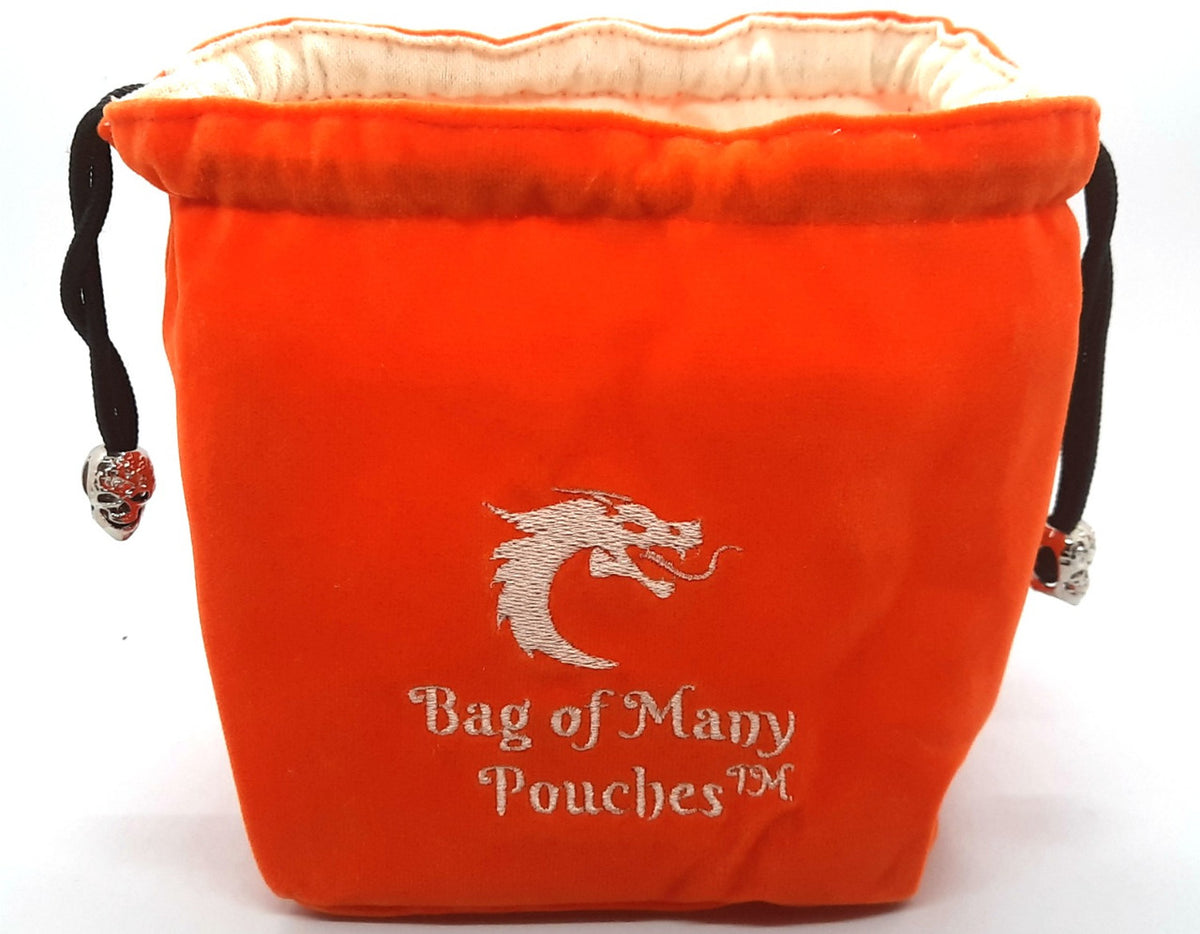 Bag of Many Pouches Dice Bag - Orange