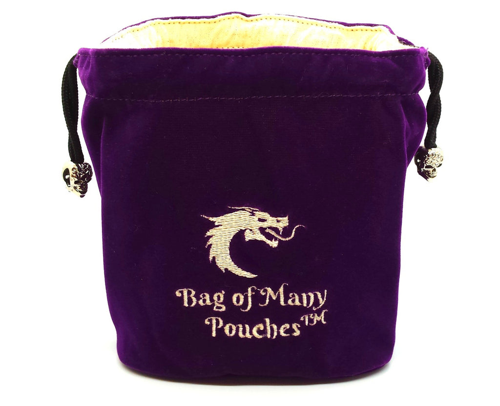 Purple Bag of Many Pouches dice bag