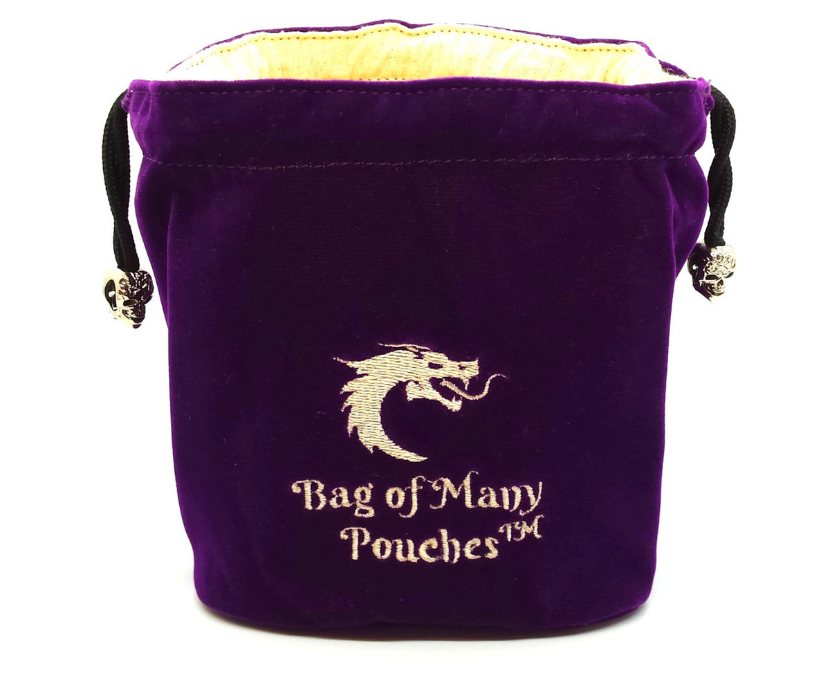 Purple Bag of Many Pouches dice bag