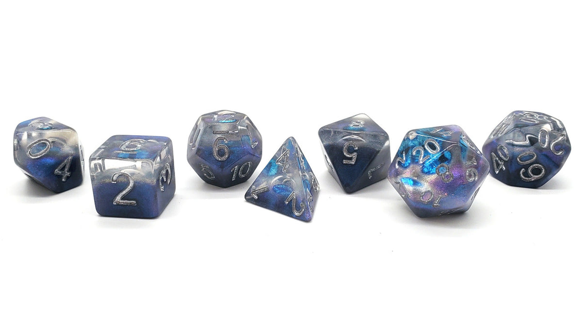 7-Piece RPG Dice Set: Infused - Dragon Eye - Blue – view 2