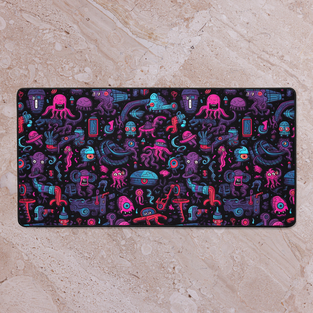 Neon Biome 16x32 inch playmat – full artwork