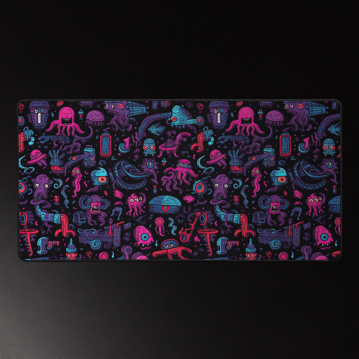 Neon Biome 16x32 inch playmat – full artwork