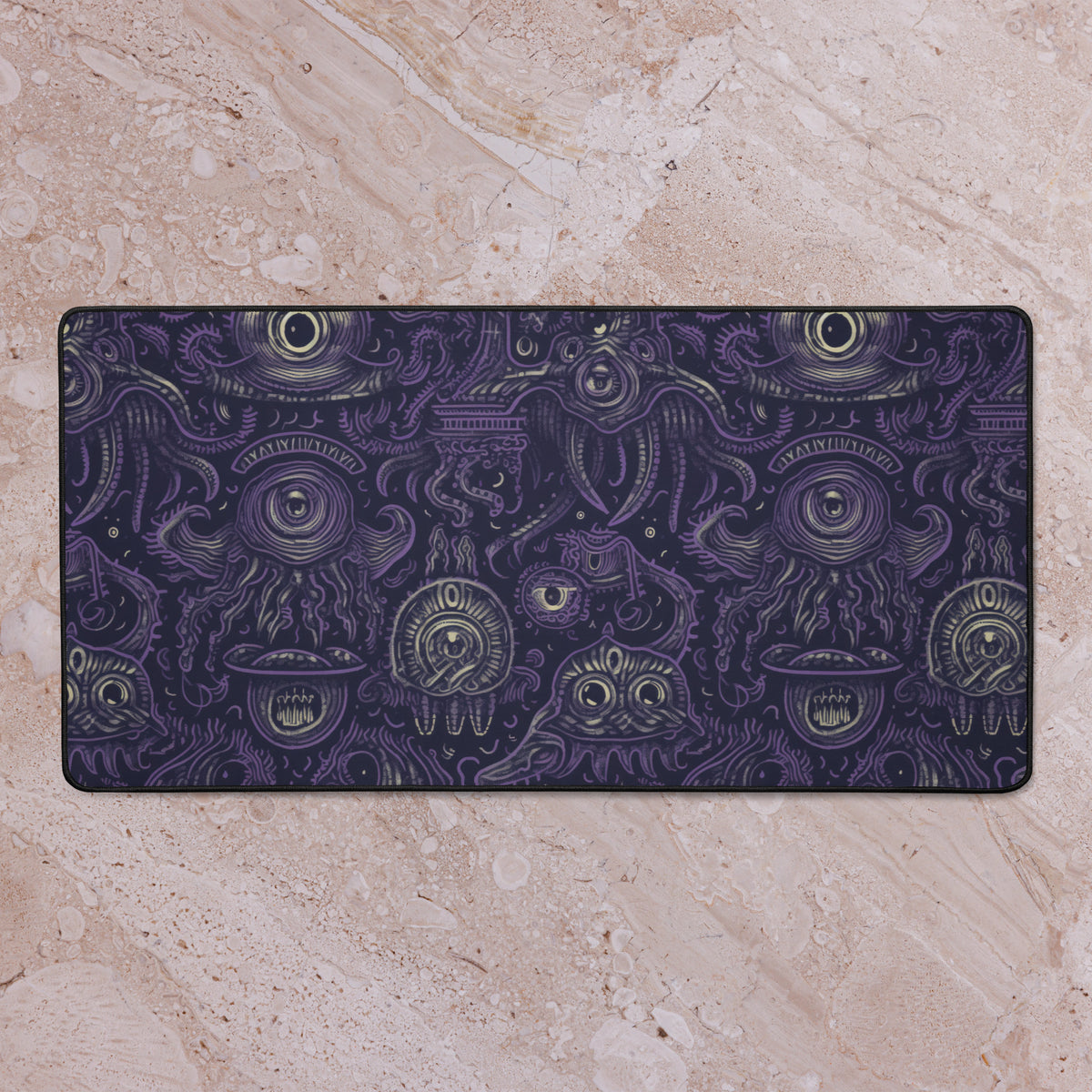 Abyssal Watchers 16x32 inch playmat – full artwork