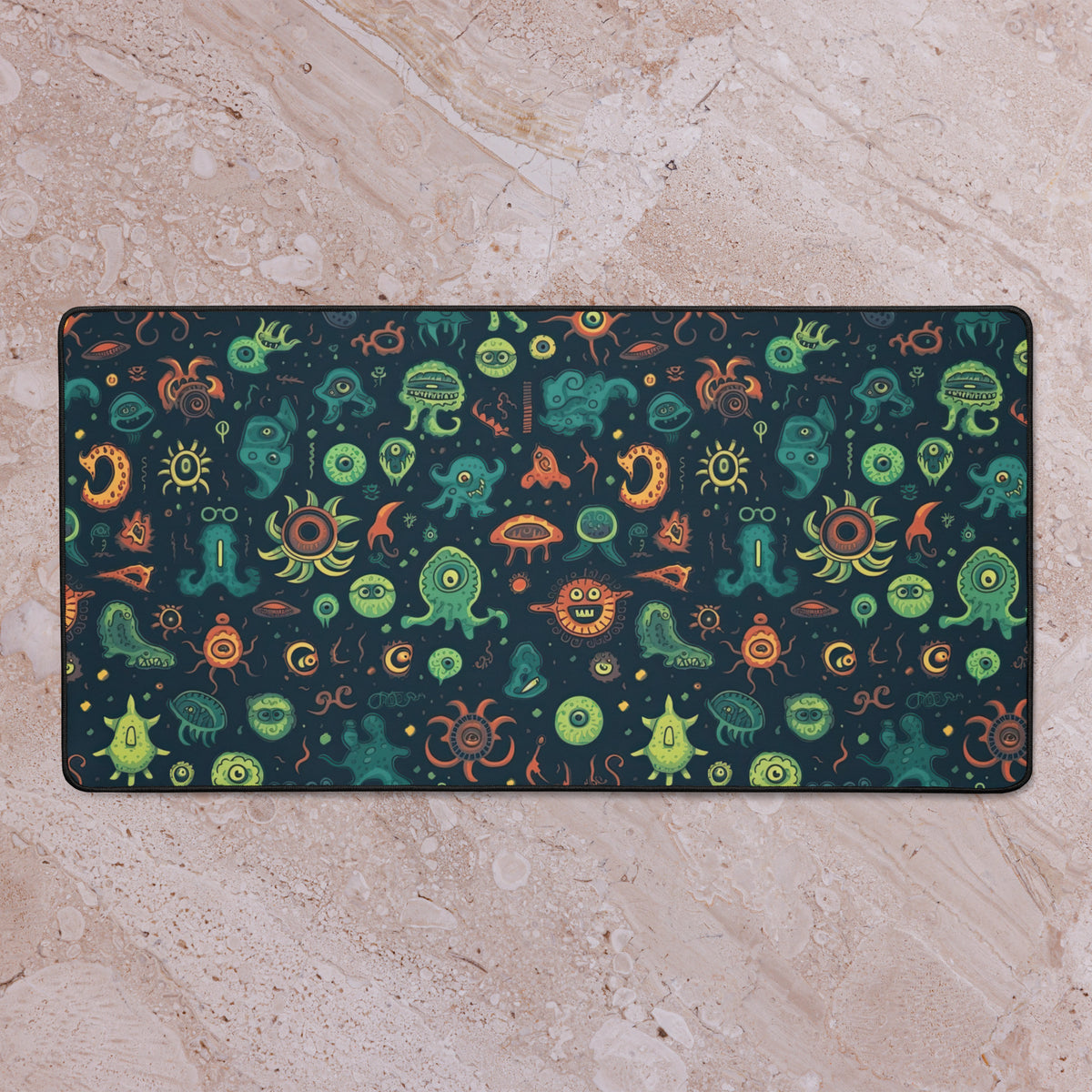 Little Horrors of the Deep 16x32 inch playmat – full artwork