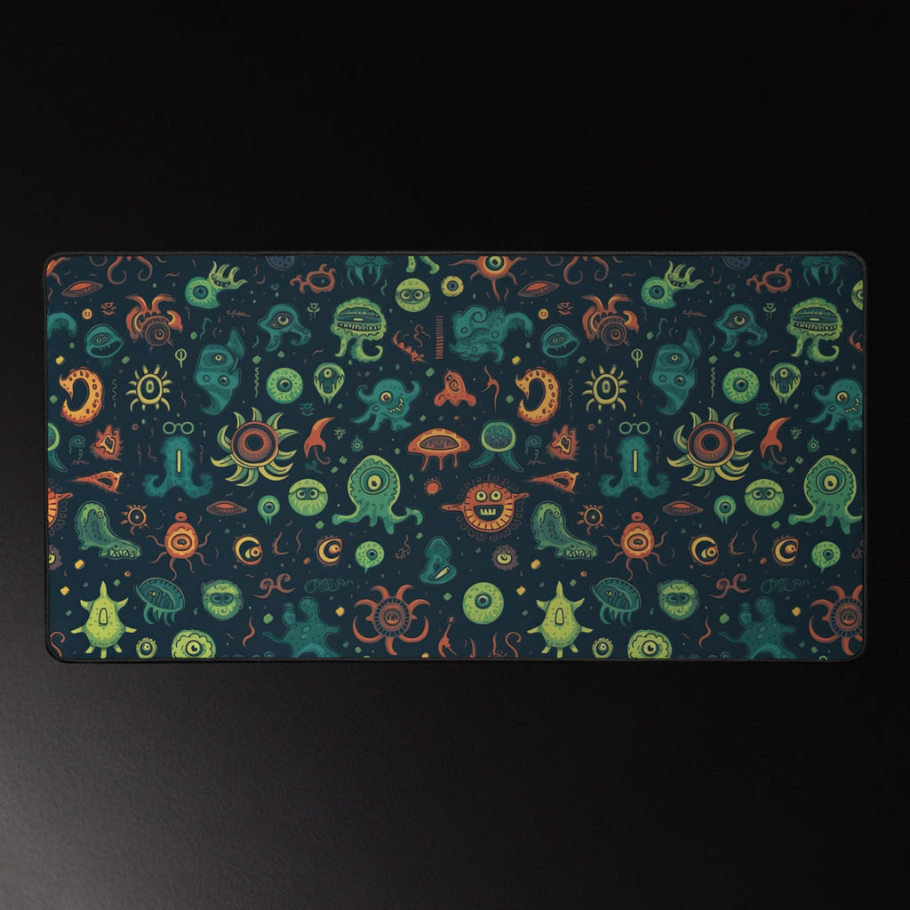 Little Horrors of the Deep 16x32 inch playmat – full artwork