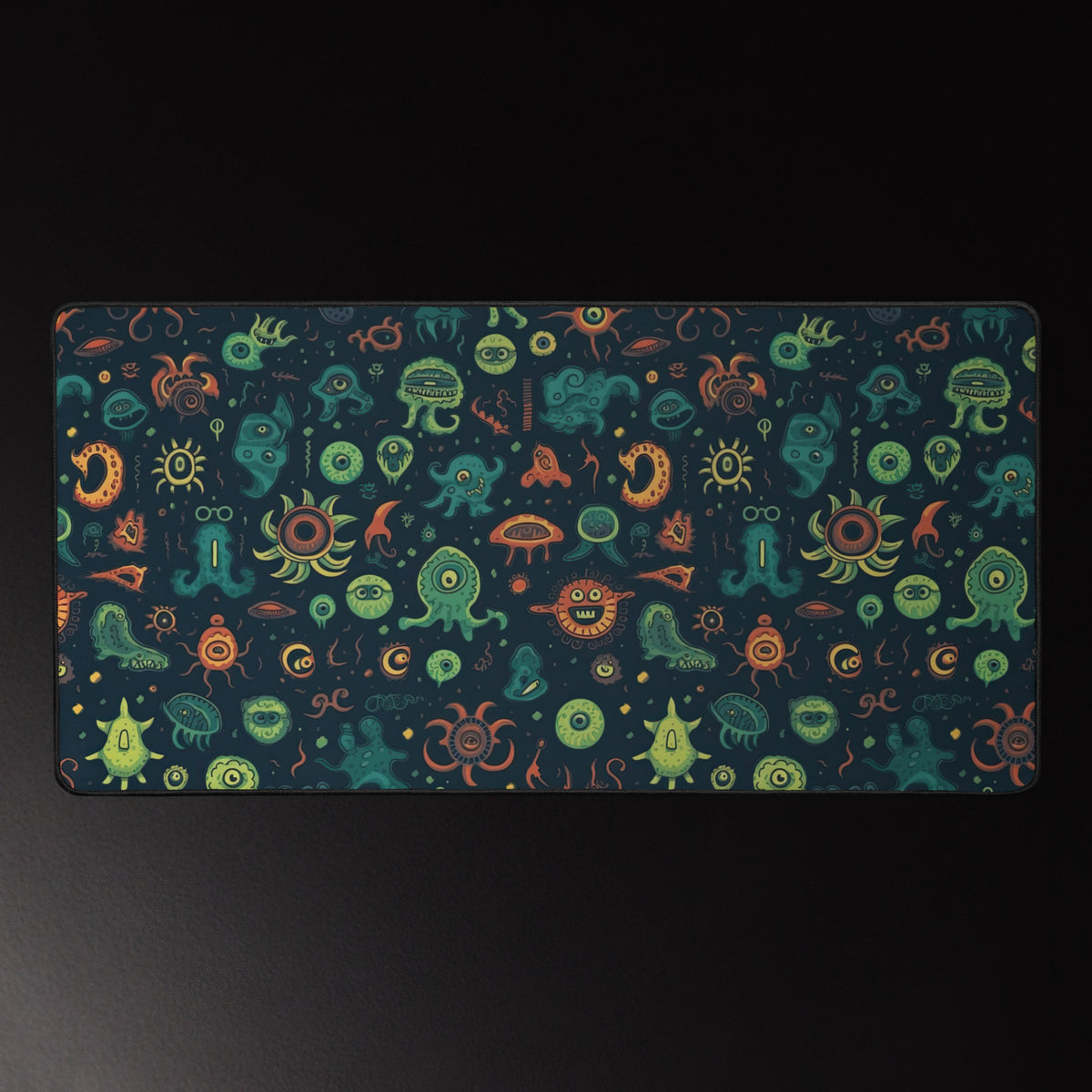Little Horrors of the Deep 16x32 inch playmat – full artwork