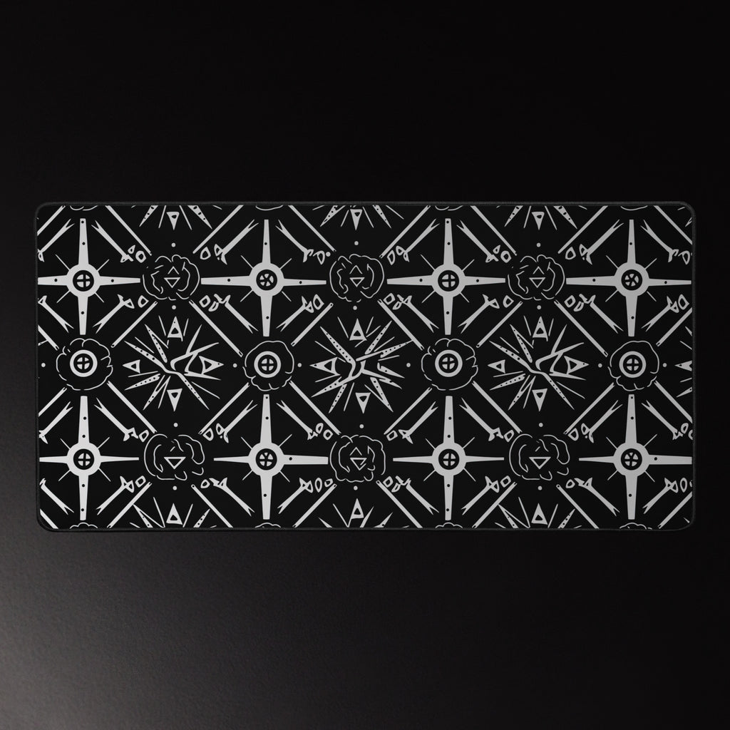 Sacred Sigil Mosaic 16x32 inch playmat – full artwork