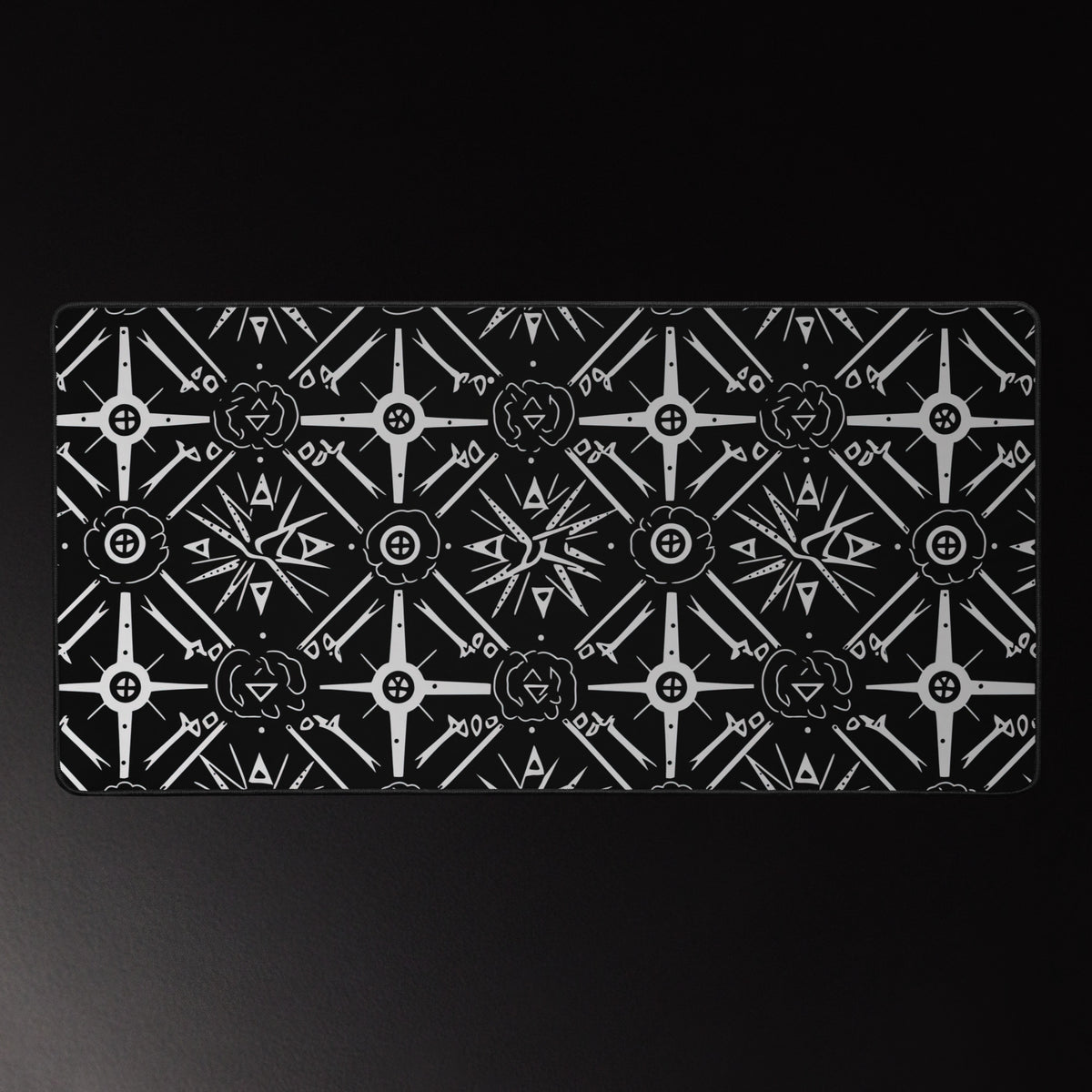 Sacred Sigil Mosaic 16x32 inch playmat – full artwork