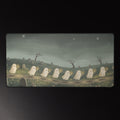 Little Ghost Candle Parade 16x32 inch playmat, full artwork
