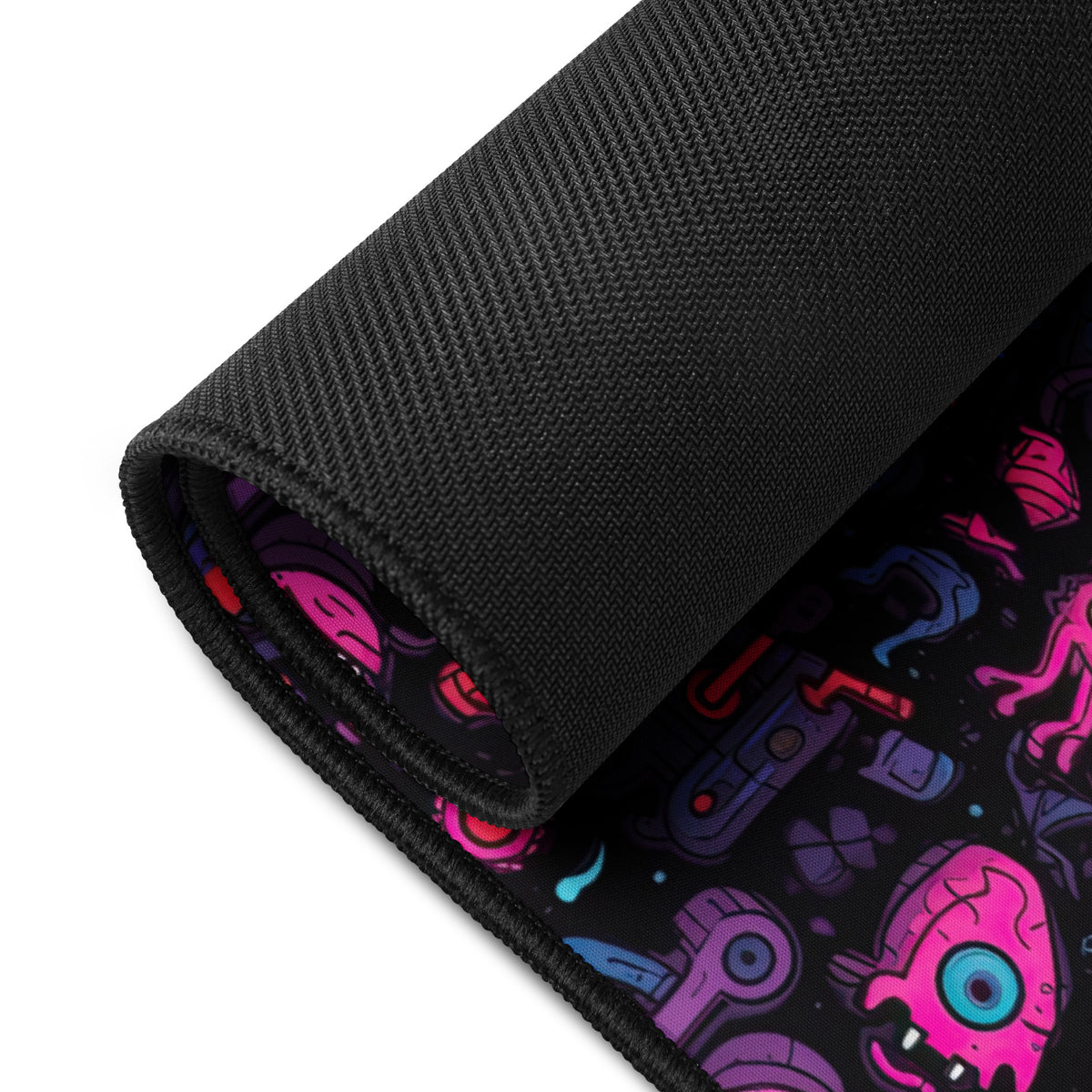 Neon Biome 16x32 inch playmat – product detail view