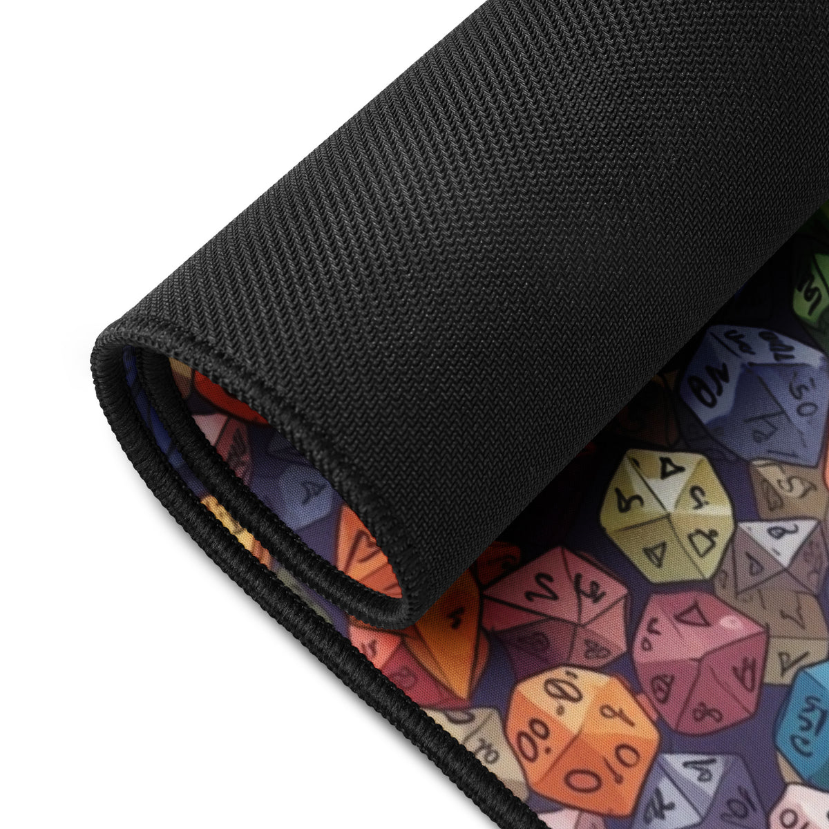 Polyhedral Hoard 16x32 inch playmat – product detail view