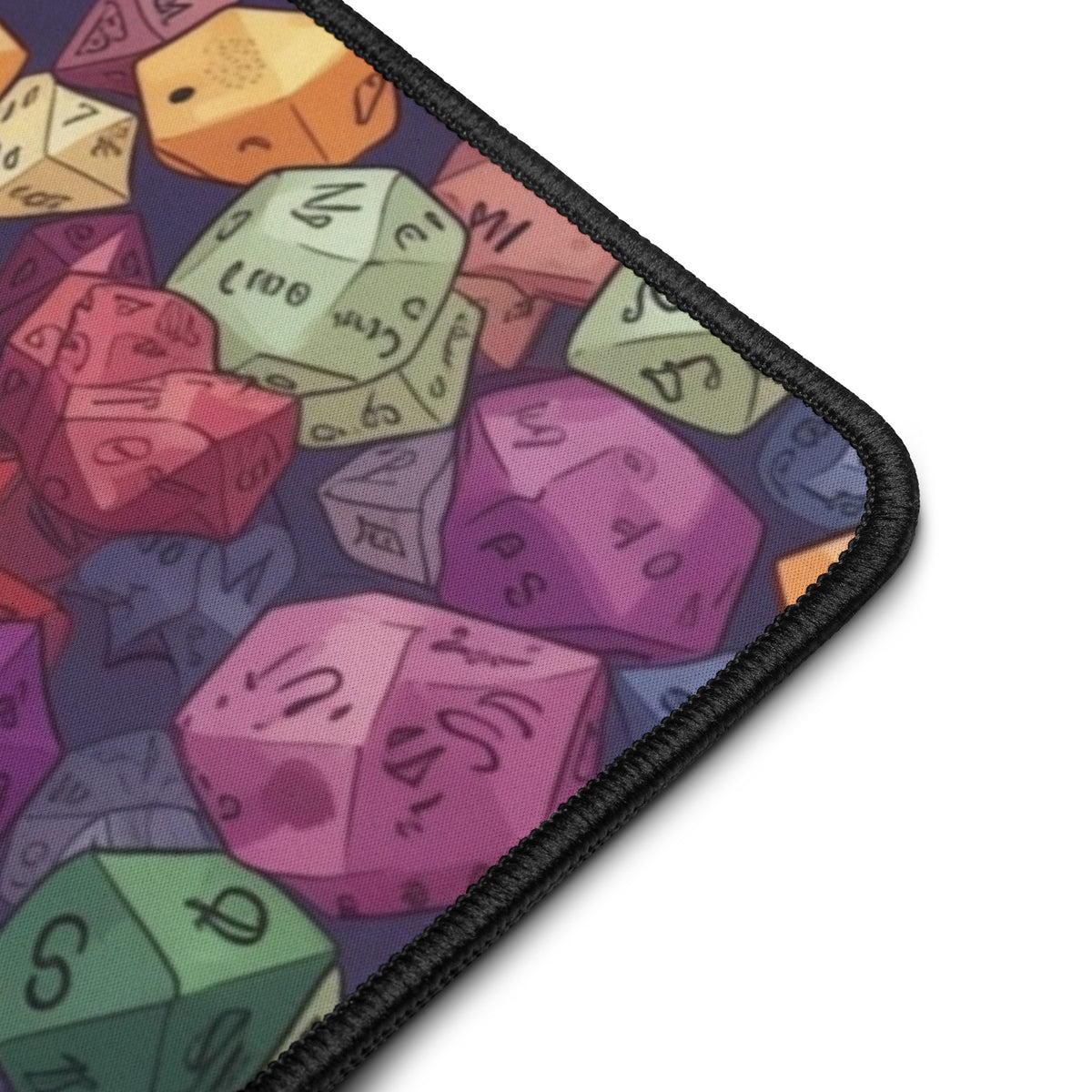 Polyhedral Hoard 16x32 inch playmat – product detail view