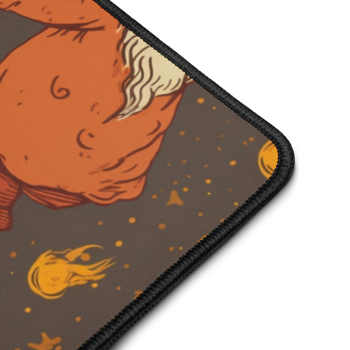 Arcane Flame Wizard 16x32 inch playmat – product detail view
