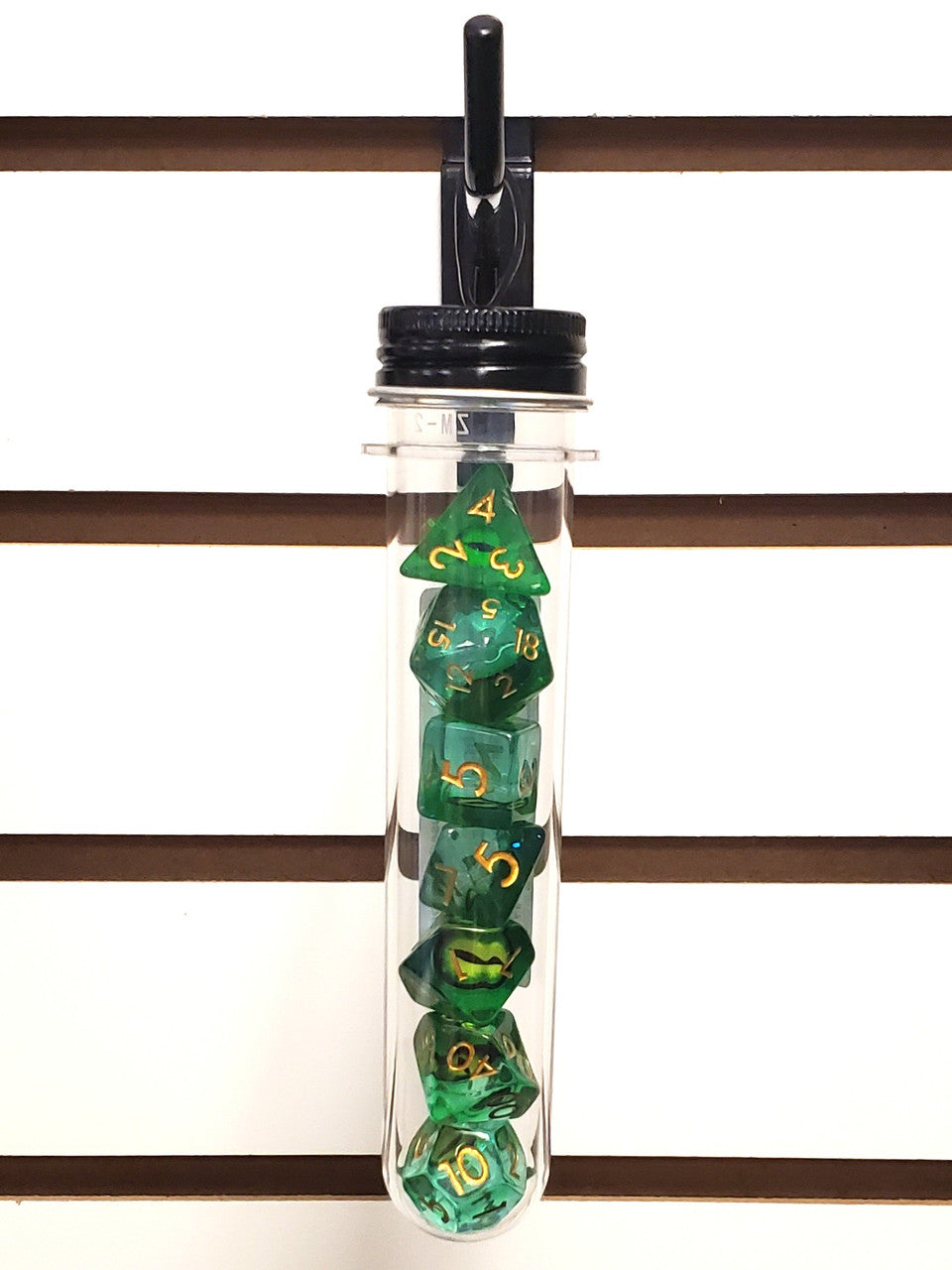 7-Piece RPG Dice Set: Infused - Dragon Eye - Green – view 4