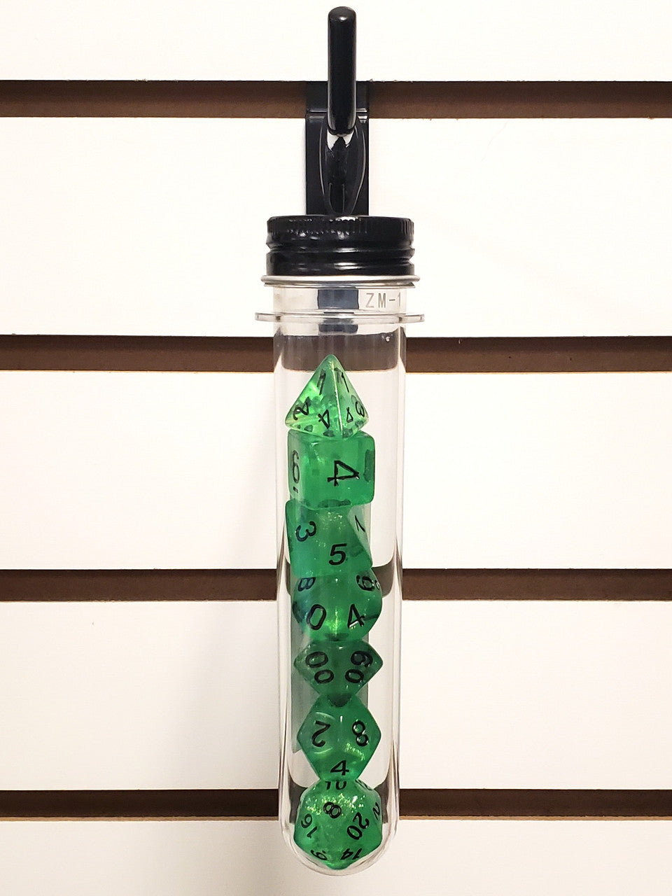 7-Piece RPG Dice Set: Galaxy - Green Shimmer – view 3