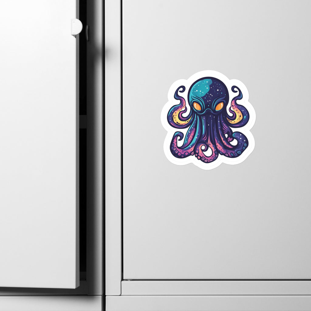 Cosmic Kraken kiss-cut vinyl sticker, 6×8 inch size