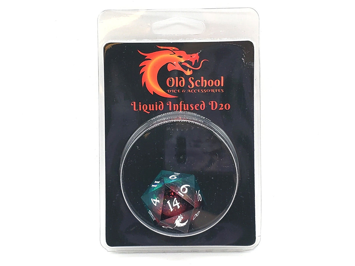 Sharp Edged 22mm D20 - Liquid Infused - Christmas Fury – view 2