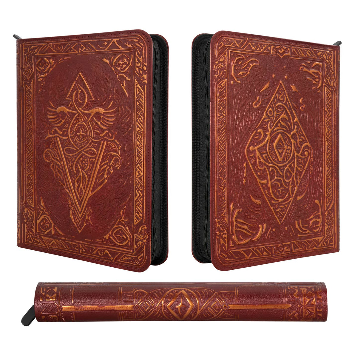 Front, back and spine of the Red LYNX spellbook binder