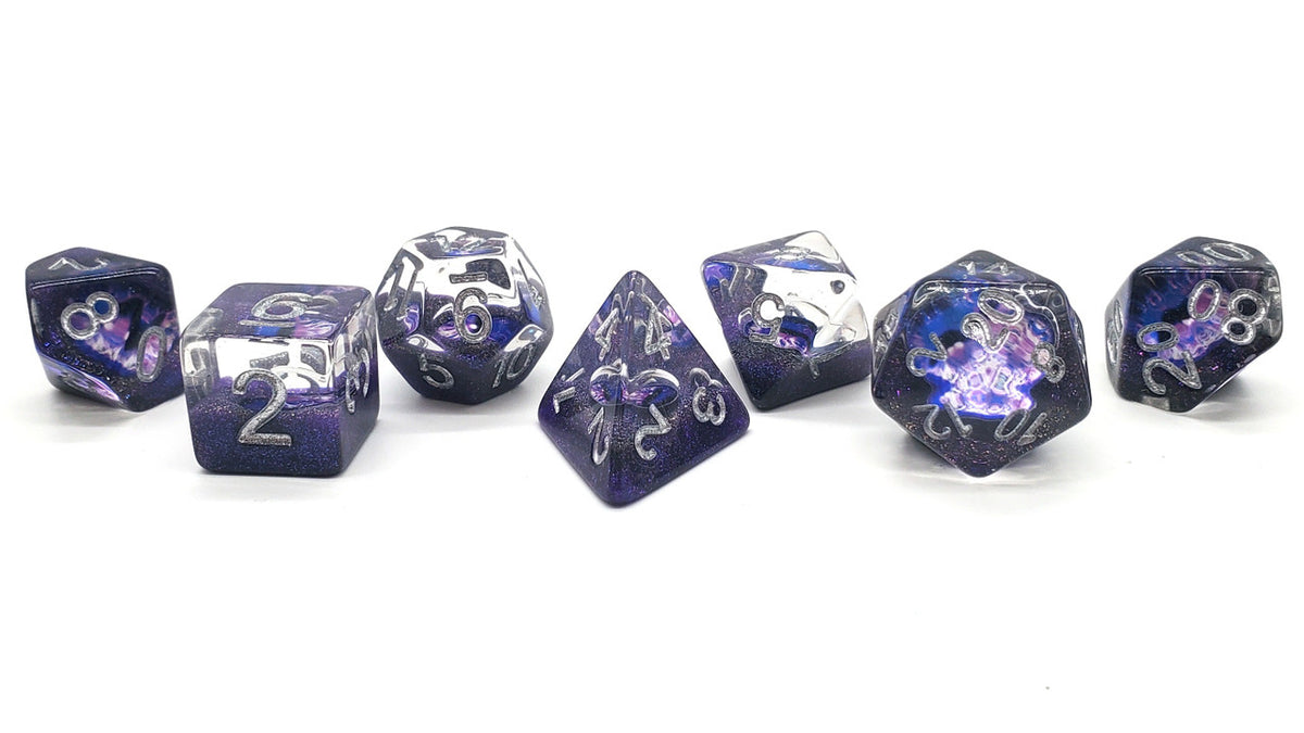 7-Piece RPG Dice Set: Infused - Dragon Eye - Purple – view 2