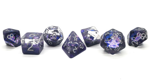 7-Piece RPG Dice Set: Infused - Dragon Eye - Purple – view 2