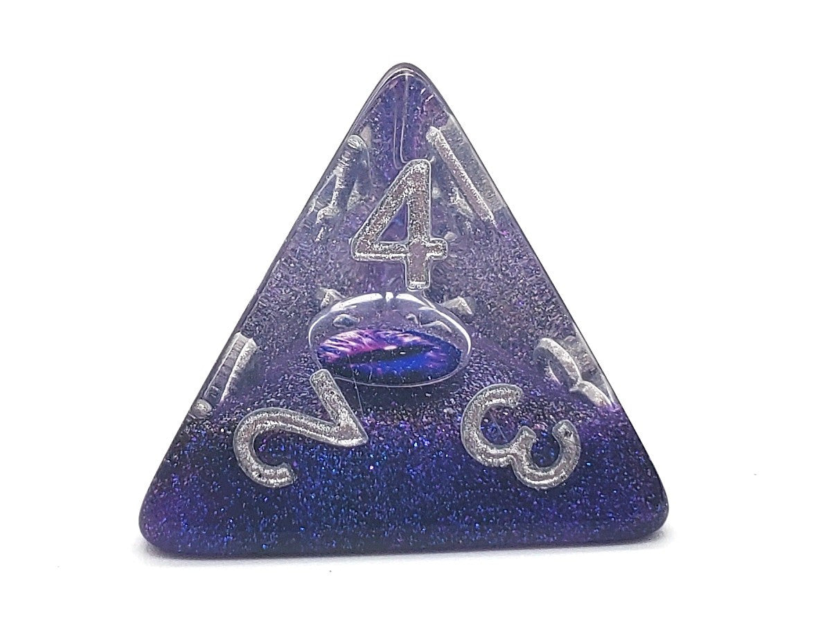 7-Piece RPG Dice Set: Infused - Dragon Eye - Purple – view 3