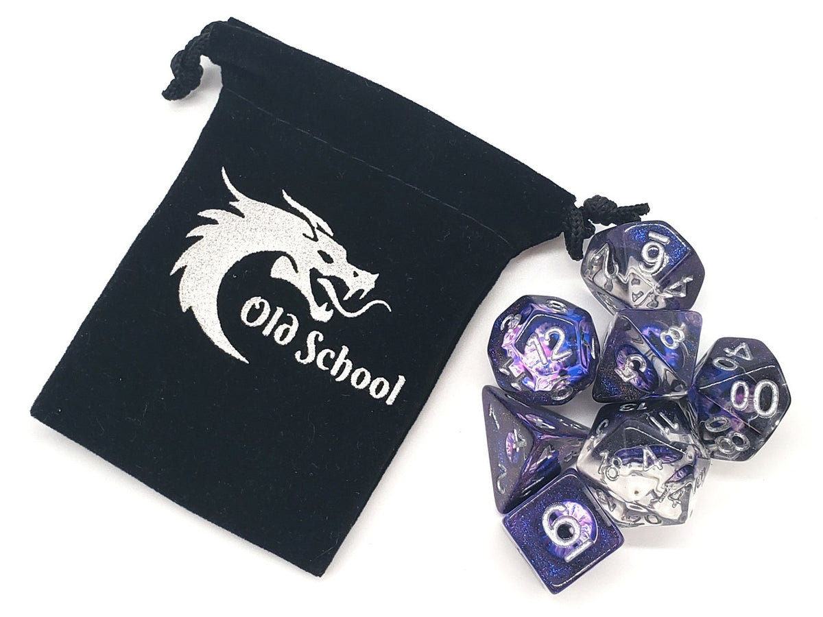 7-Piece RPG Dice Set: Infused - Dragon Eye - Purple – view 5