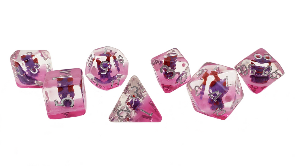 7-Piece RPG Dice Set: Infused - Demon - Purple – view 2
