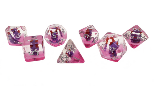 7-Piece RPG Dice Set: Infused - Demon - Purple – view 2