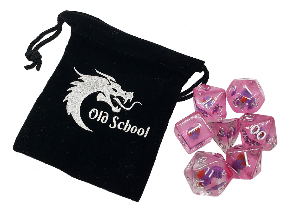 7-Piece RPG Dice Set: Infused - Demon - Purple – view 5