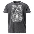 Vulpine Desolation graphic denim-tone t-shirt in black, front view
