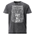 Putrid Dominion Fallen Seraph graphic denim-tone t-shirt in black, front view