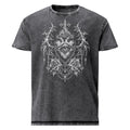 Sacred Vision graphic denim-tone t-shirt in black, front view