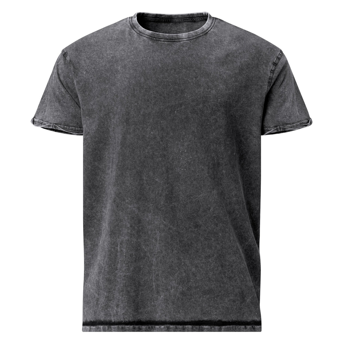 Carnal Cat Devil denim T-shirt — blank front of Back print option