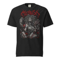 Medusa graphic heavyweight t-shirt in black, front view