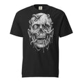 Necrotic Host graphic heavyweight t-shirt in black, front view