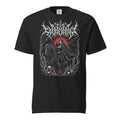 Crowned Sorceress graphic heavyweight t-shirt in black, front view