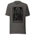 The Sunken Prophet graphic unisex t-shirt in asphalt, front view