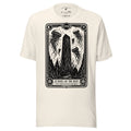 Echoes of the Deep graphic unisex t-shirt in vintage white, front view