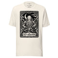 The Deep Awakening graphic unisex t-shirt in vintage white, front view