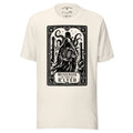 Messenger From R'lyeh graphic unisex t-shirt in vintage white, front view
